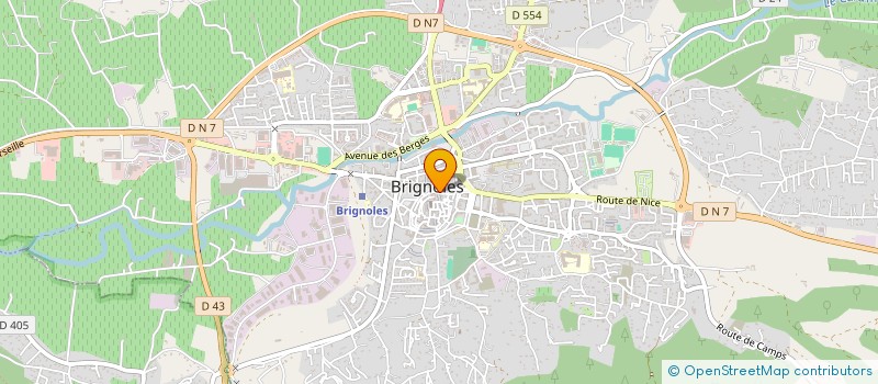 localisation de l'entreprise RESTAURATION PARTICIPATIVE DU PLATEAU DE BRIGNOLES  BRIGNOLES