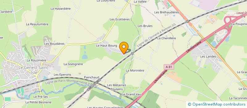 localisation de l'entreprise RESTAURATION PATRIMOINE ANCIEN  LE GENEST-SAINT-ISLE