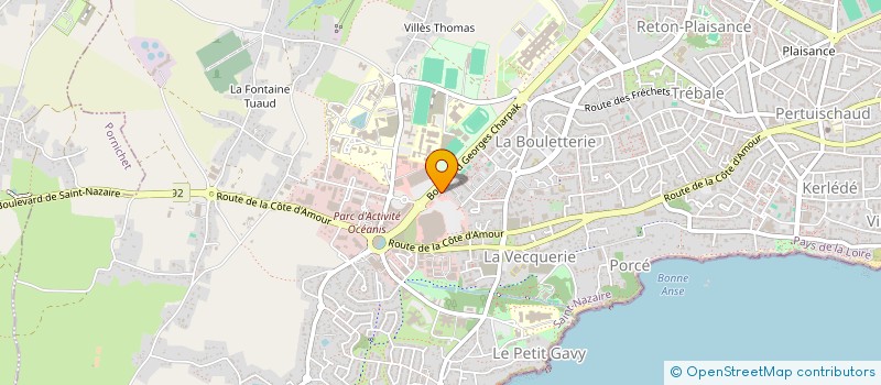 localisation de l'entreprise RESTAURATION SAINT NAZAIRE OCEANIS à SAINT-NAZAIRE