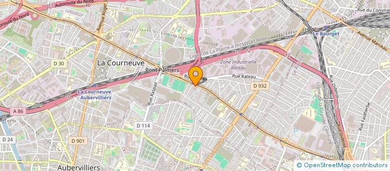 localisation de l'entreprise RESTAURATION SERVICE à LA COURNEUVE
