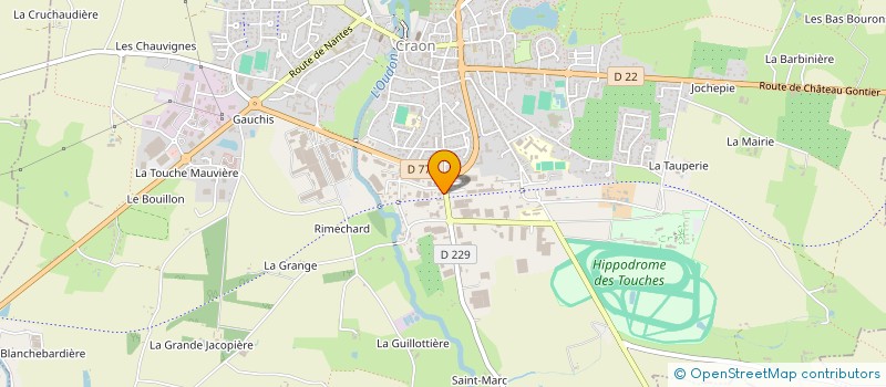 localisation de l'entreprise RESTAURATION VEHICULES RETRO à CRAON
