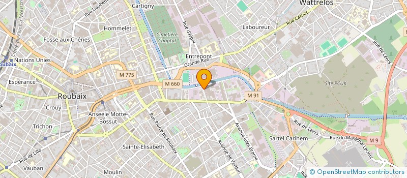 localisation de l'entreprise RESTAURMAT  ROUBAIX