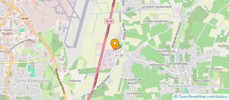 localisation de l'entreprise RESTAUVAL à ROCHECORBON