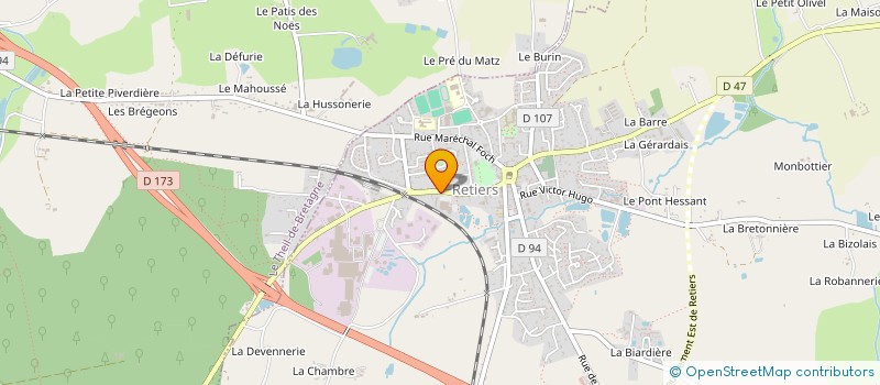 localisation de l'entreprise RESTERDIS  RETIERS