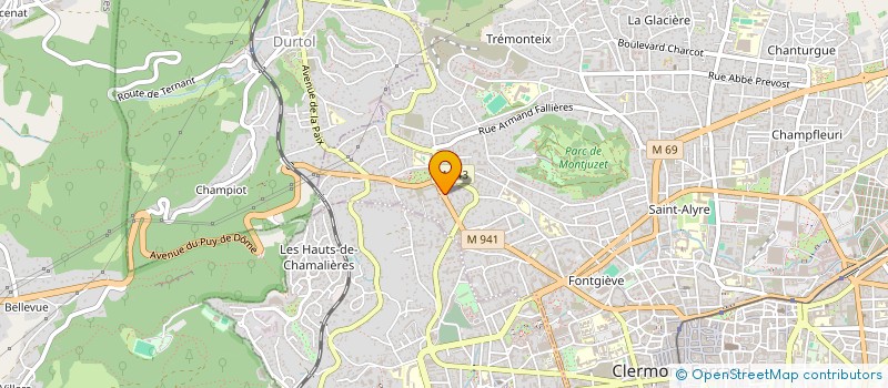 localisation de l'entreprise RESTIMMO  CLERMONT-FERRAND