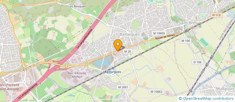 localisation de l'entreprise RESTINCLIA  BAILLARGUES