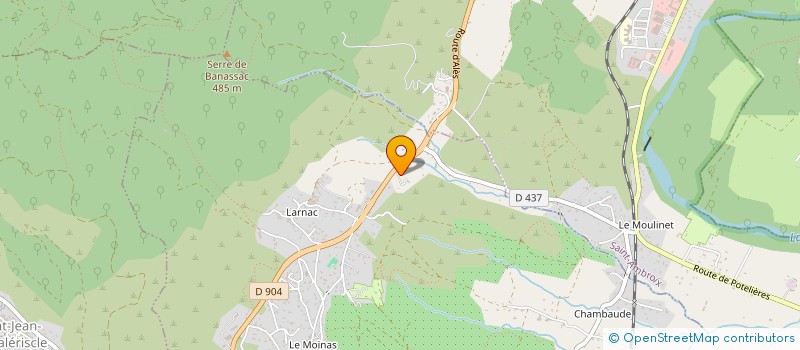 localisation de l'entreprise RESTO 104  LES MAGES