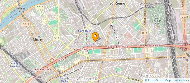 localisation de l'entreprise RESTO 2 DE LA PLACE à SAINT-OUEN-SUR-SEINE