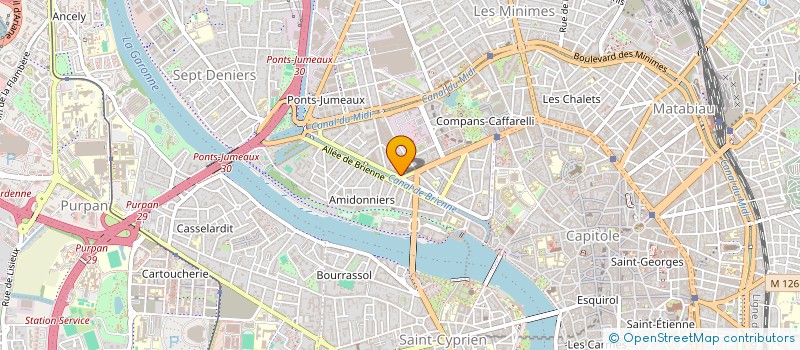 localisation de l'entreprise RESTO 3 G  TOULOUSE