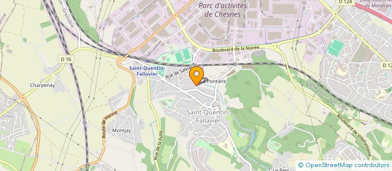 localisation de l'entreprise RESTO 38  SAINT-QUENTIN-FALLAVIER