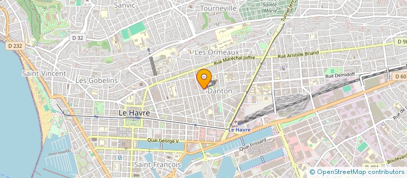 localisation de l'entreprise RESTO AND YOU à LE HAVRE