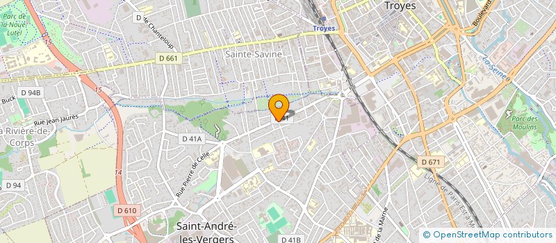 localisation de l'entreprise RESTO ANIMO 10  SAINT-ANDRE-LES-VERGERS