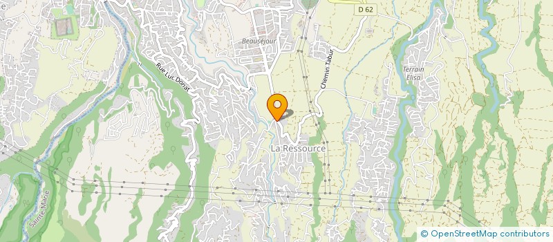 localisation de l'entreprise RESTO BAR DE LA RESSOURCE à SAINTE-MARIE