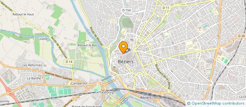 localisation de l'entreprise RESTO BIO à BEZIERS