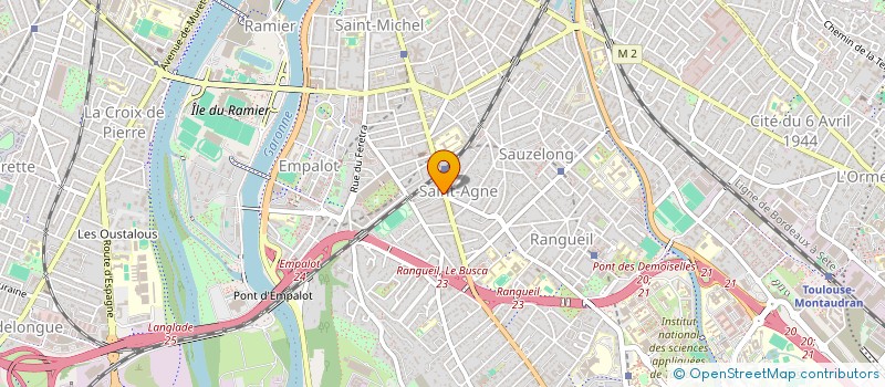 localisation de l'entreprise RESTO C.A.L.M.  TOULOUSE