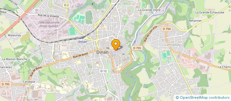 localisation de l'entreprise RESTO CECCO à DINAN