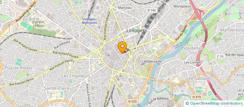 localisation de l'entreprise RESTO CLINE 72 à LIMOGES