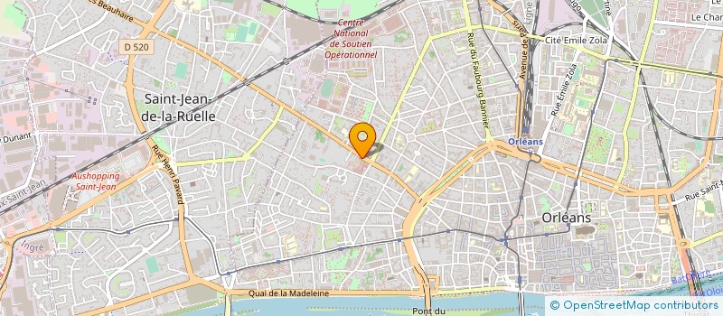 localisation de l'entreprise RESTO-COM à ORLEANS