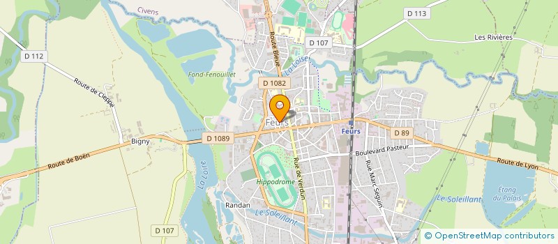 localisation de l'entreprise RESTO'CYCLO  FEURS