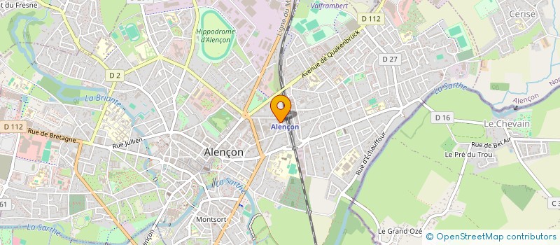 localisation de l'entreprise RESTO GARE à ALENCON
