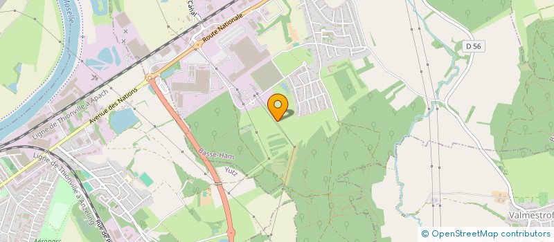 localisation de l'entreprise RESTO GOLF BASSE-HAM  BASSE-HAM