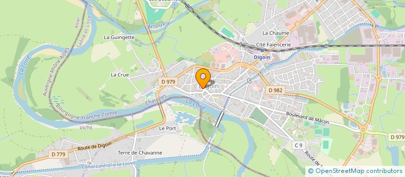 localisation de l'entreprise RESTO GOURMAND à DIGOIN