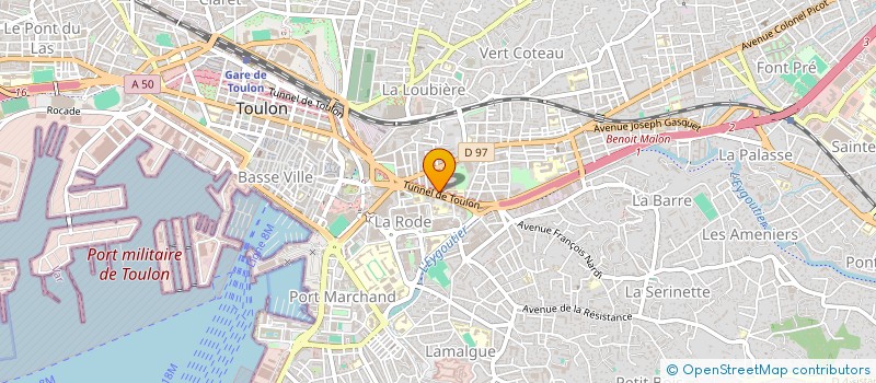 localisation de l'entreprise RESTO GROUP 83 à TOULON