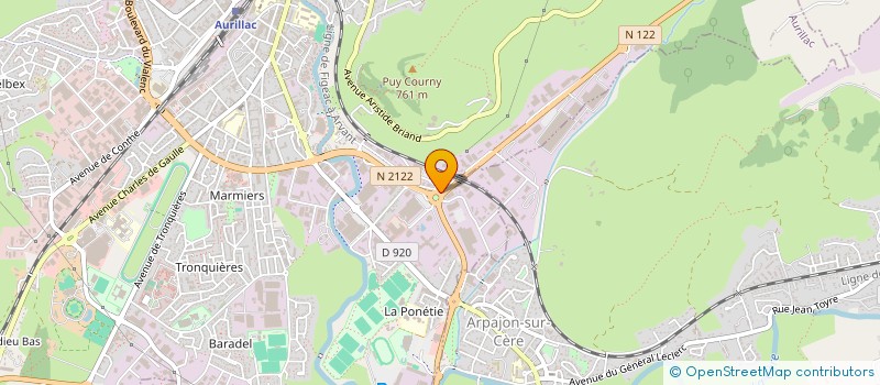 localisation de l'entreprise RESTO GUERIN SOLUTION à AURILLAC