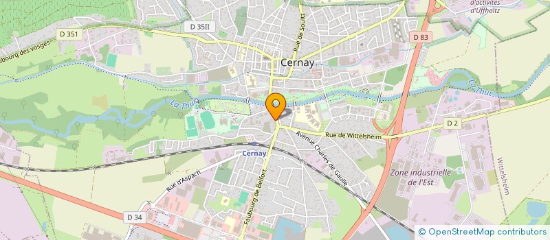 localisation de l'entreprise RESTO LE POINCARE  CERNAY