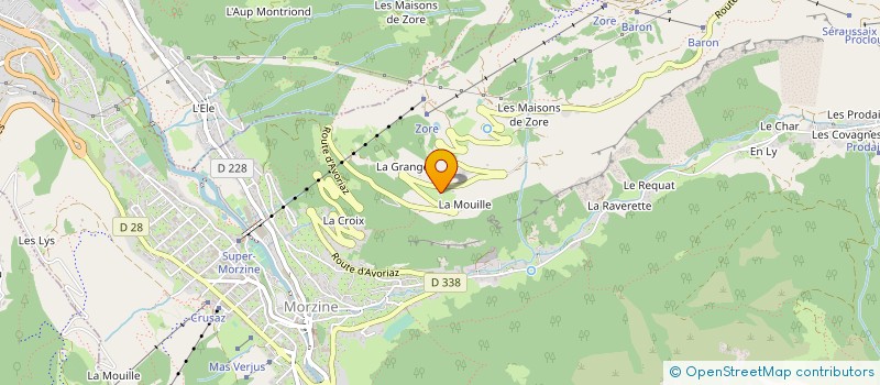localisation de l'entreprise RESTO LOISIRS à MORZINE