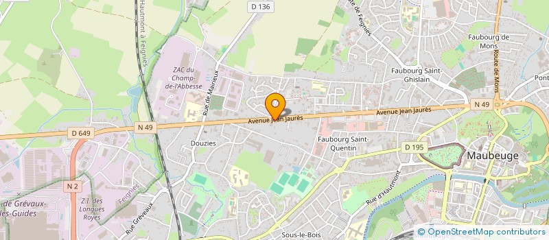 localisation de l'entreprise RESTO MARKET  MAUBEUGE