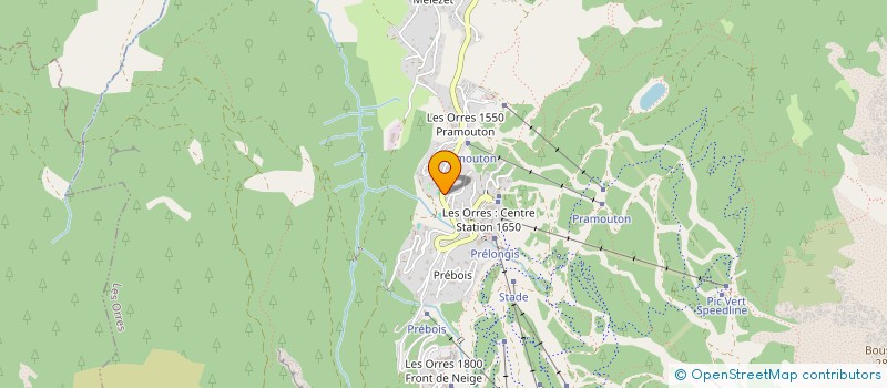 localisation de l'entreprise RESTO ORRES  LES ORRES