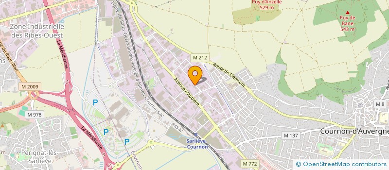 localisation de l'entreprise RESTO PROCESS  COURNON-D'AUVERGNE