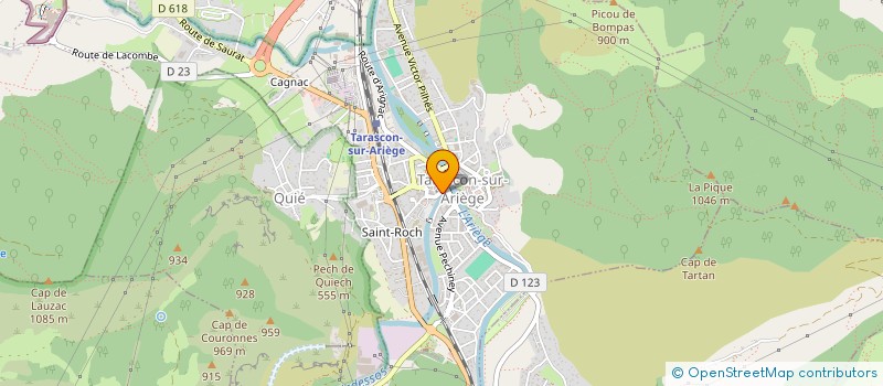 localisation de l'entreprise RESTO RAPIDE CHEZ CHOUPI à TARASCON-SUR-ARIEGE