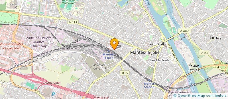 localisation de l'entreprise RESTO RAPIDE DE LA GARE  MANTES-LA-JOLIE