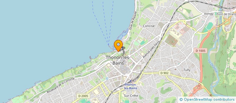 localisation de l'entreprise RESTO RIVES à THONON-LES-BAINS