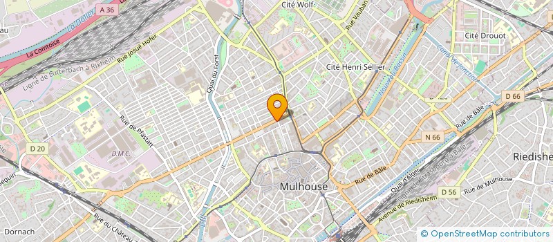 localisation de l'entreprise RESTO SERVICES à MULHOUSE