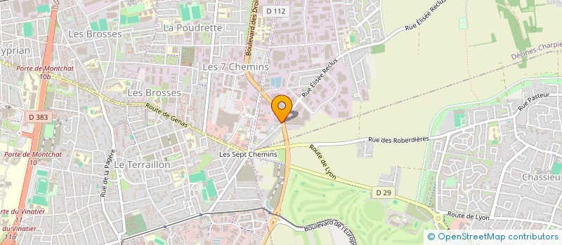 localisation de l'entreprise RESTO SOLUTION  DECINES-CHARPIEU