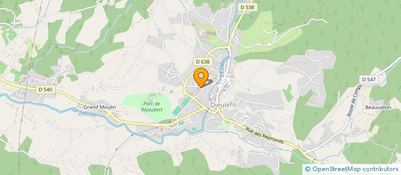 localisation de l'entreprise RESTO TAQUET  DIEULEFIT