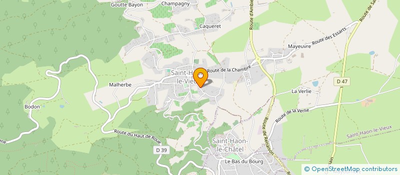 localisation de l'entreprise RESTO3HOME  SAINT-HAON-LE-VIEUX