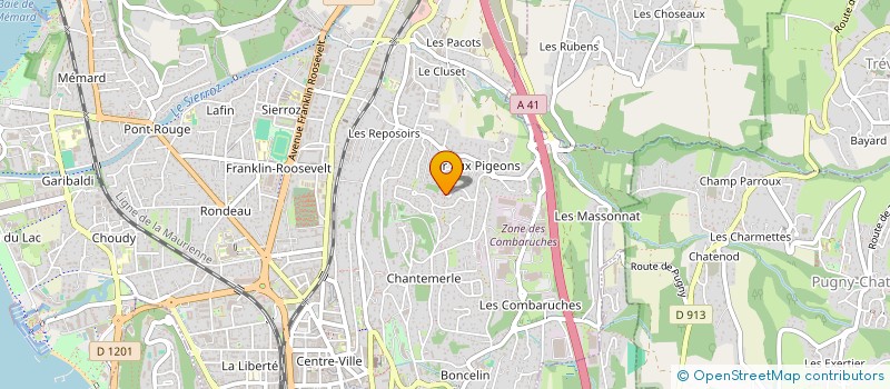localisation de l'entreprise RESTOBAR à AIX-LES-BAINS