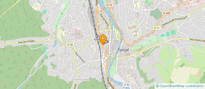localisation de l'entreprise RESTOBAR à EPINAL