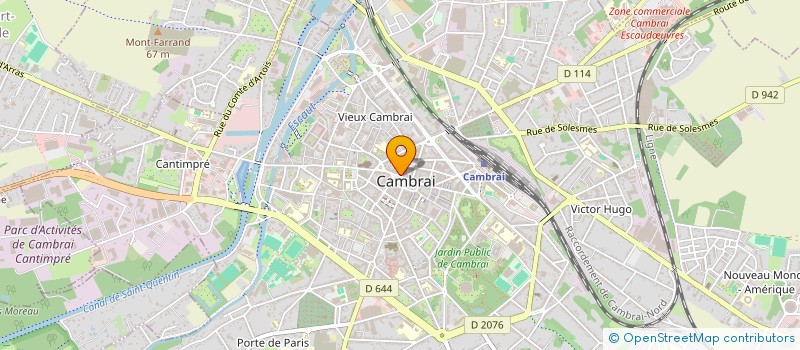 localisation de l'entreprise RESTOBRIAND à CAMBRAI