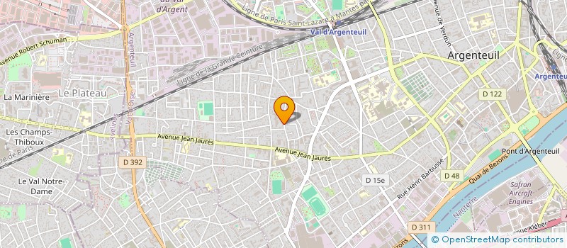 localisation de l'entreprise RESTOCAR95 à ARGENTEUIL