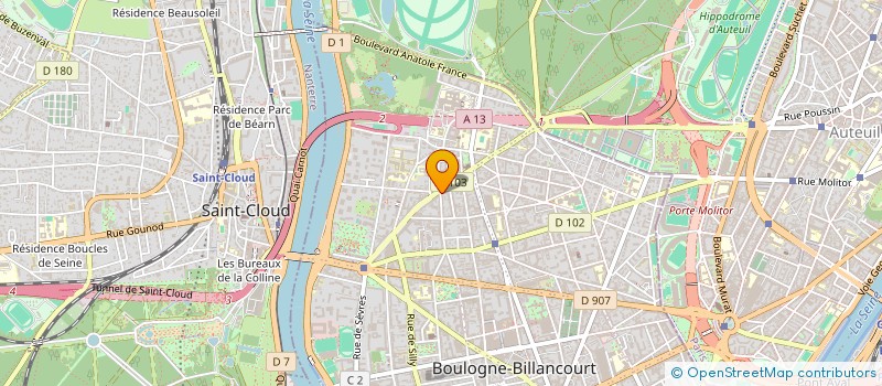 localisation de l'entreprise RESTOCONCEPT à BOULOGNE-BILLANCOURT