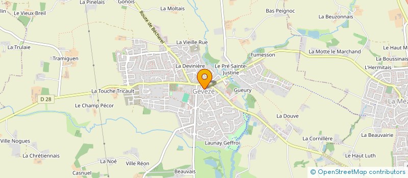 localisation de l'entreprise RESTODIS  GEVEZE