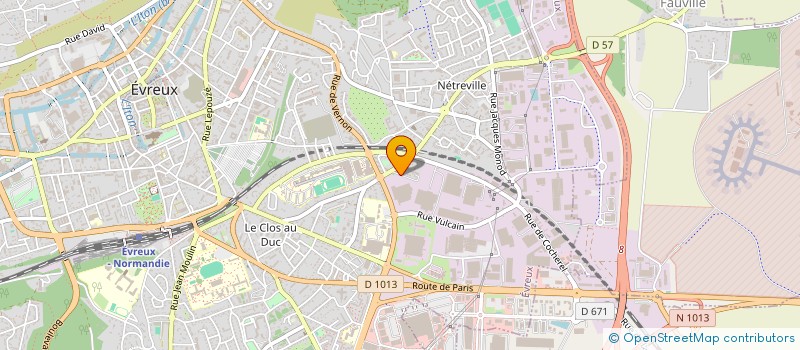 localisation de l'entreprise RESTOFINANCES à EVREUX