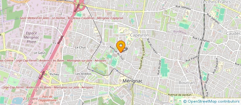 localisation de l'entreprise RESTOFORM' à MERIGNAC