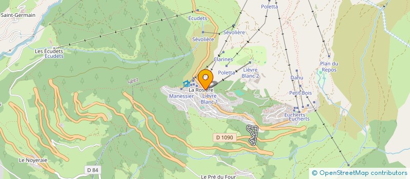 localisation de l'entreprise RESTOGOLF LA ROSIERE  MONTVALEZAN