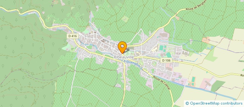 localisation de l'entreprise RESTOGUIDES  RIBEAUVILLE